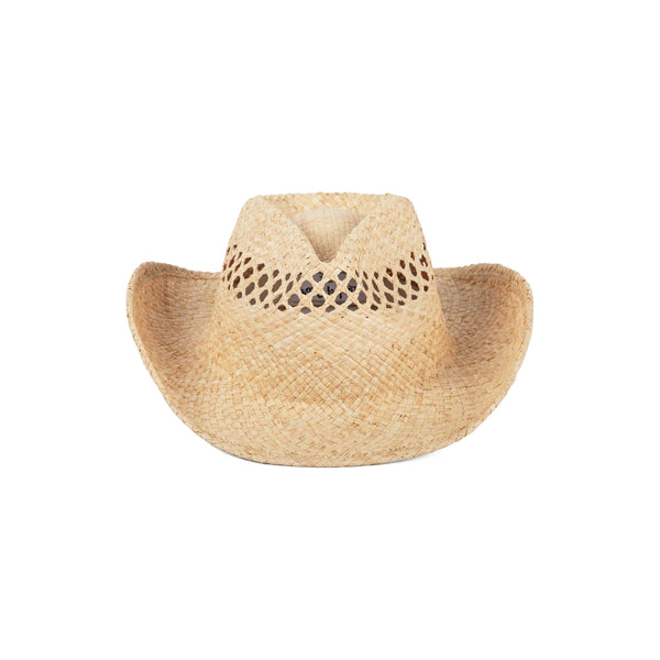 The Desert Cowboy - Straw Fedora Hat in Natural