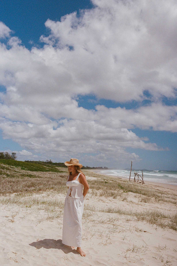 The Desert Cowboy - Straw Fedora Hat in Natural