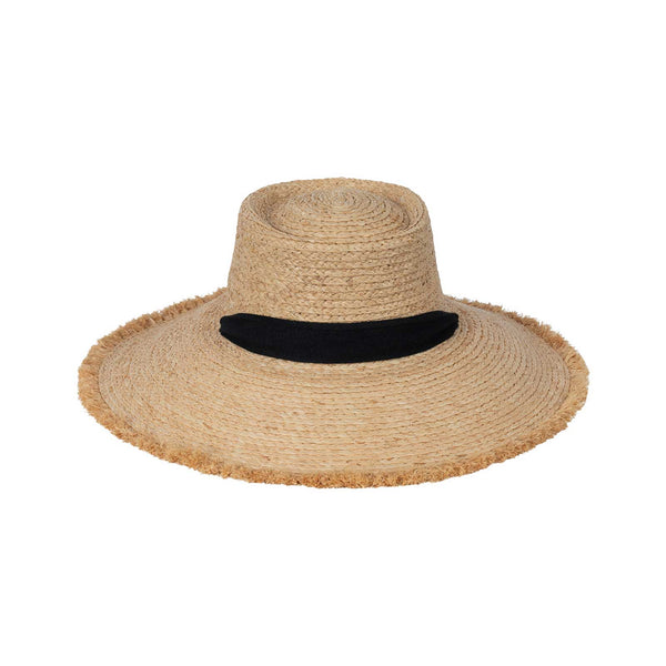 Paloma Sun Hat - Straw Boater Hat in Natural