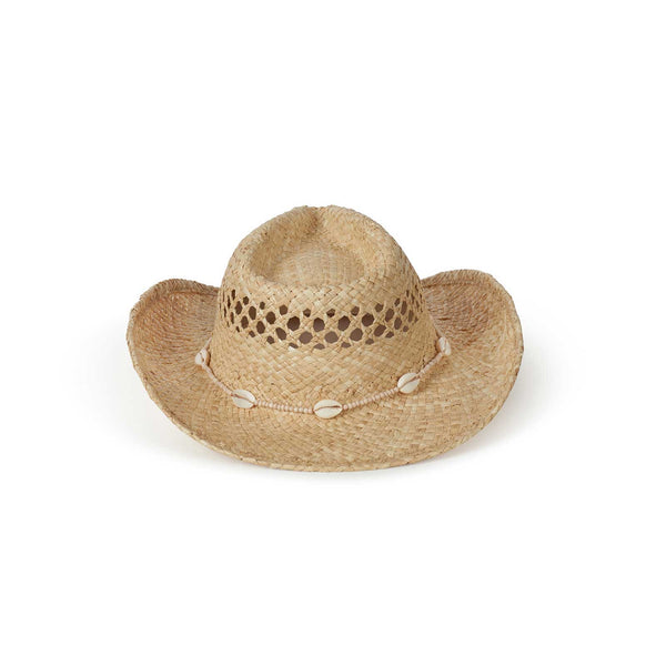 Seashells Cowboy - Straw Cowboy Hat in Natural