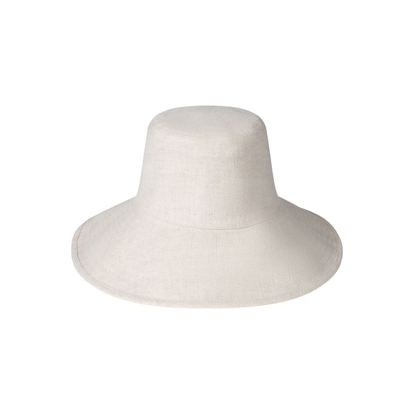 Summer Bucket - Linen Bucket Hat in White