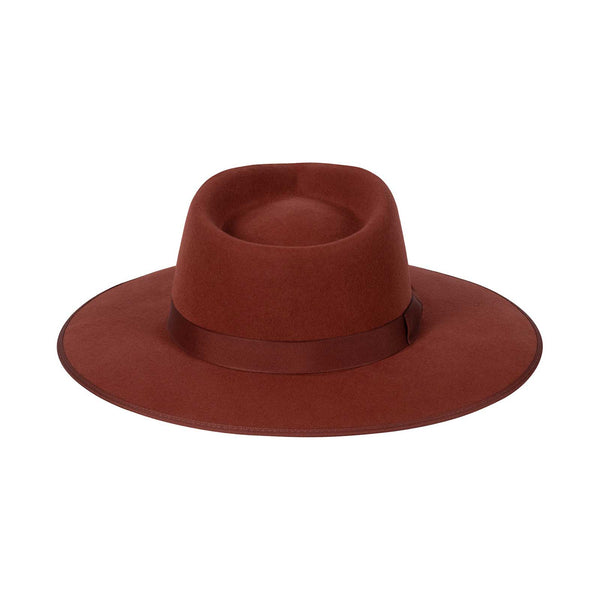 Terracotta Rancher - Wool Felt Rancher Hat in Red