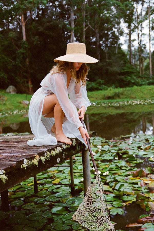 The Inca Bucket Ultrawide - Straw Bucket Hat in Natural