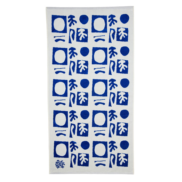 Womens Formes Beach Towel - Cotton in Blue
