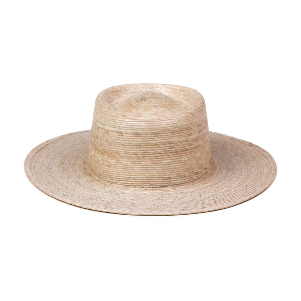 Mens Palma Boater - Straw Boater Hat in Natural