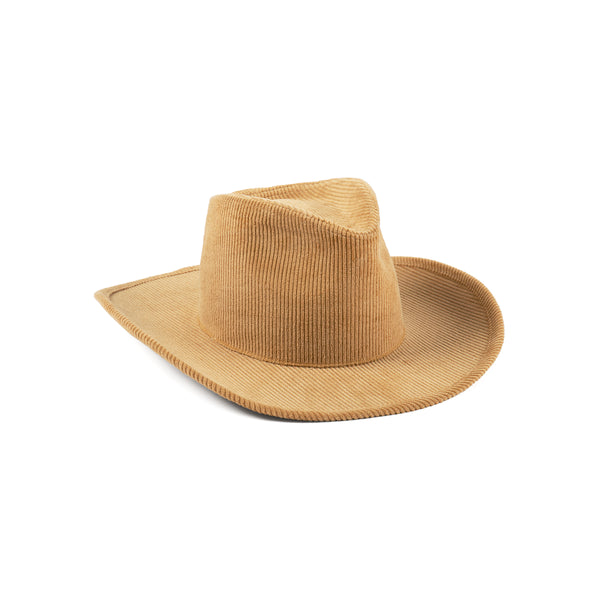 Womens The Sandy Cord - Corduroy Fedora Hat in Brown
