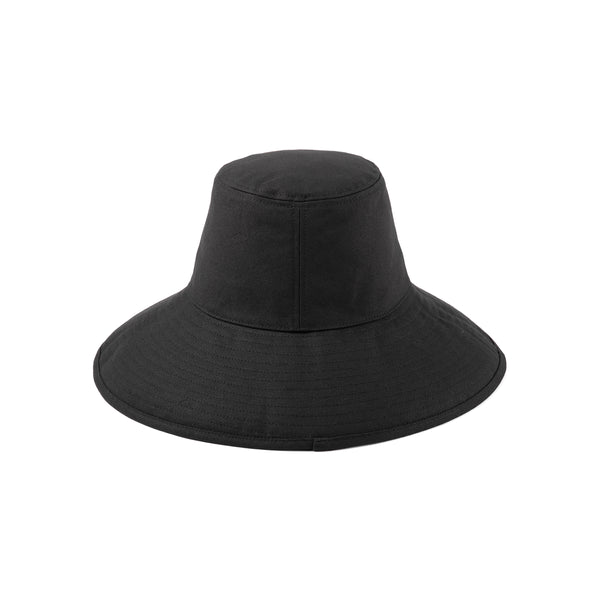 Womens Holiday Bucket - Cotton Bucket Hat in Black