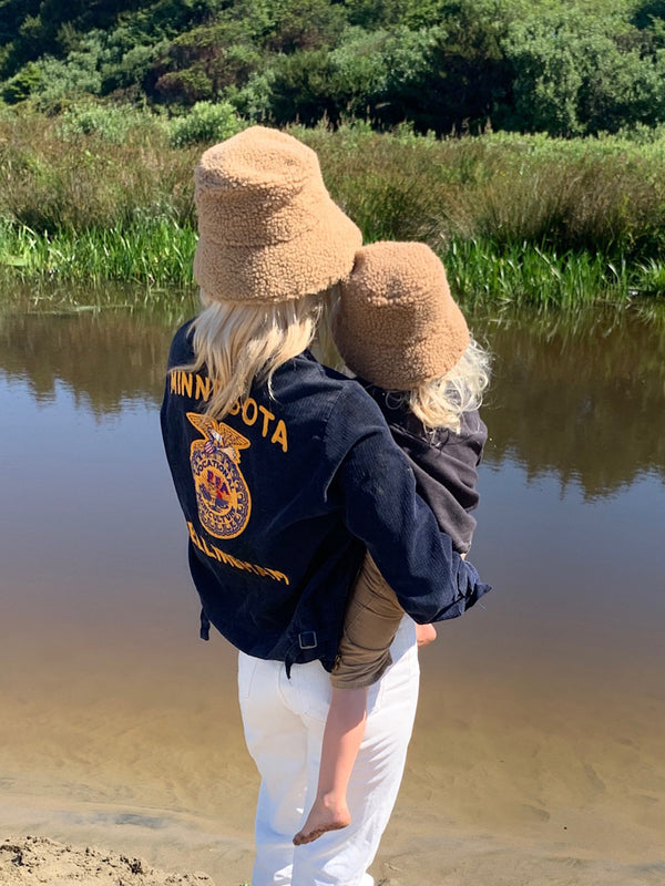 Kids Teddy Bucket - Teddy Bucket Hat in Brown