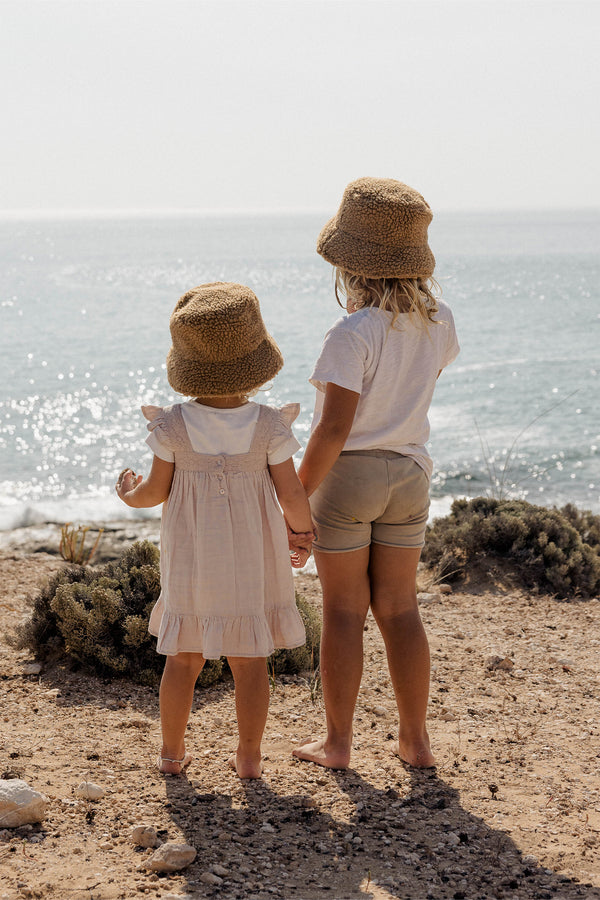 Kids Teddy Bucket - Teddy Bucket Hat in Brown