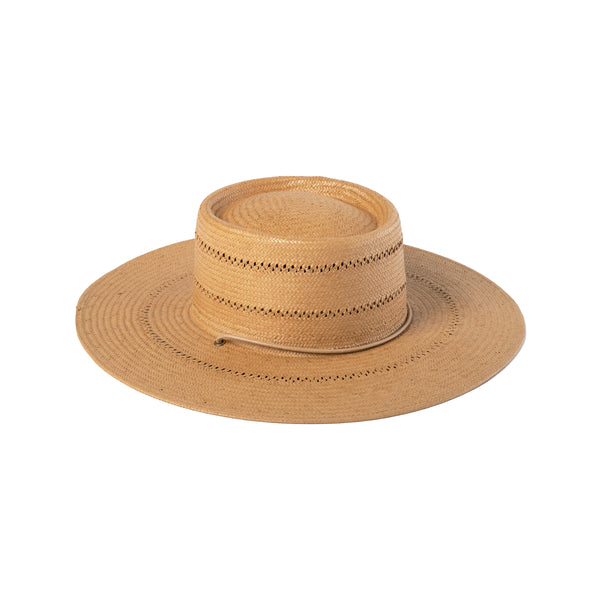 Mens The Jacinto - Straw Boater Hat in Natural